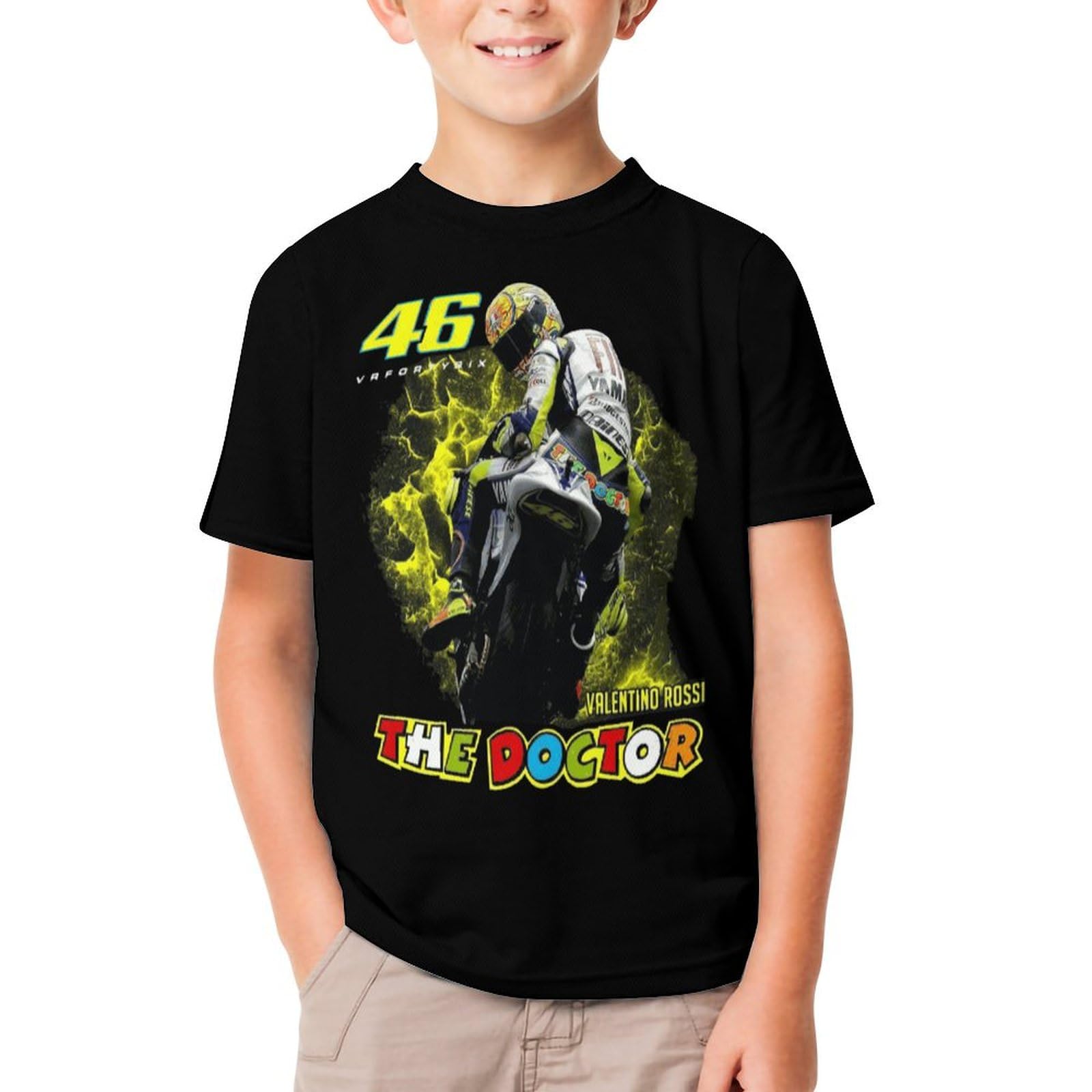 Amazon.co.jp: キッズ Tシャツ バレンティーノ ロッシ VR46 半袖 子供